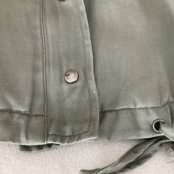 RAILS Women's Collins Sage Green Utility Jacket, Size Small Linen Blend - Picture 12 of 16
